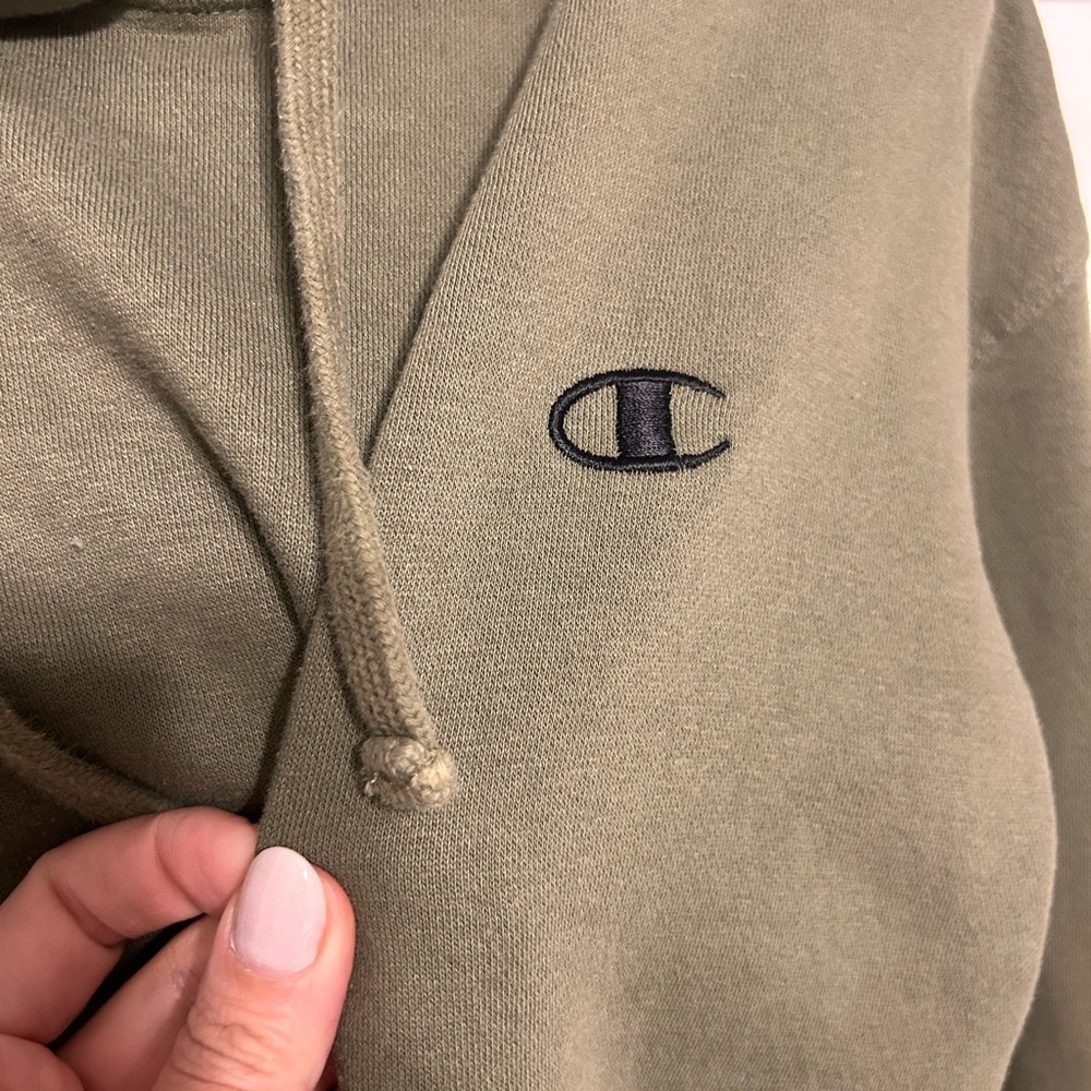 Women’s Champion Olive Green Hoodie - Picture 4 of 7